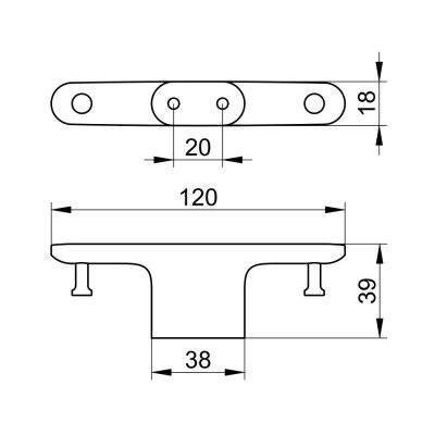 Keuco Edition 400 dvigubas rankšluosčių kabliukas (pasirenkamos spalvos)