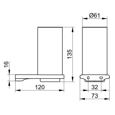 Keuco Edition 400 stiklinės laikiklis su stikline (pasirenkamos spalvos)