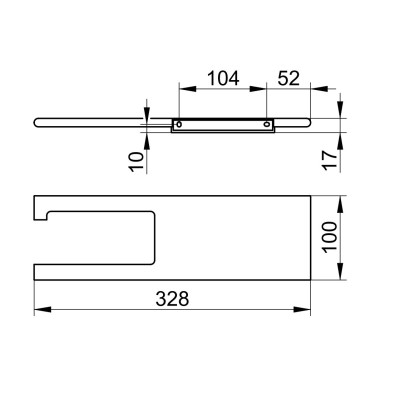 Keuco Edition 400 wc popieriaus laikiklis su lentynėle