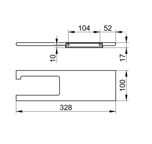 Keuco Edition 400 wc popieriaus laikiklis su lentynėle