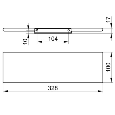 Keuco Edition 400 dušo lentyna