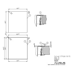 ALVEUS Stylux 10 nerūdijančio plieno plautuvė