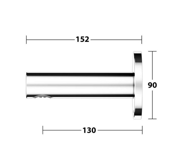 Keuco Edition 400 vonios snapas potinkinei sistemai, 152mm (pasirinkite spalvą)