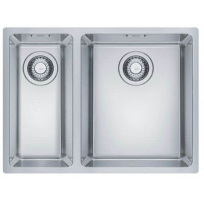 Franke MRX 160-34-19 Nerūdijančio plieno plautuvė, montuojama po stalviršiu, užkemšamas ventilis