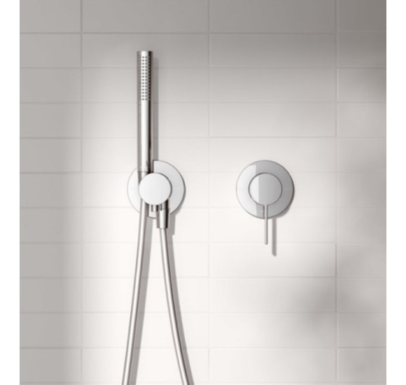 Keuco IXMO potinkinis dušo maišytuvas, apvali apdaila, pasirinkite spalvą