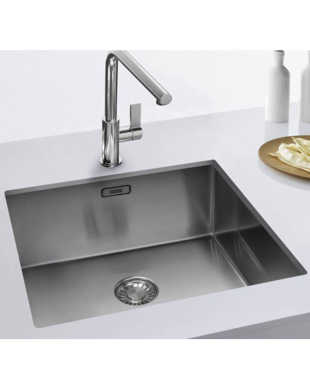 Franke MRX 110-40 nerūdijančio plieno plautuvė 44x44cm, (rankinis ventilis)