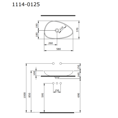 BOCCHI pastatomas praustuvas ETNA 580x370 (1114)