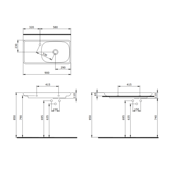BOCCHI praustuvas Fenice 900x460 (1490)