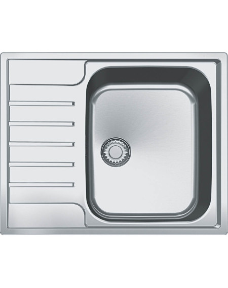 Franke AGX 211-62 G nerūdijančio plieno plautuvė, SlimTop (integruotas ekscentrinis ventilis)