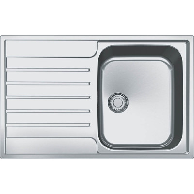 Franke AGX 211-78 G nerūdijančio plieno plautuvė, SlimTop (integruotas ekscentrinis ventilis)