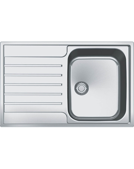 Franke AGX 211-78 G nerūdijančio plieno plautuvė, SlimTop (integruotas ekscentrinis ventilis)