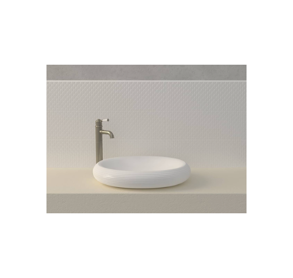 IŠPARDAVIMAS. Bocchi Strata praustuvas, blizgi balta sp., prekė iš ekspozicijos