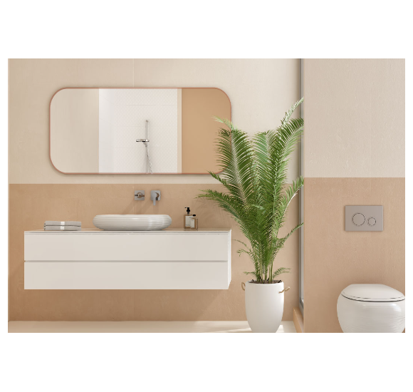 IŠPARDAVIMAS. Bocchi Strata praustuvas, blizgi balta sp., prekė iš ekspozicijos