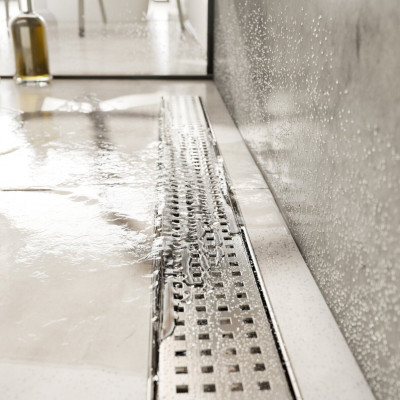 ACO ShowerDrain C nerūdijančiojo plieno grotelės. Square