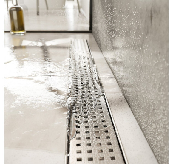 ACO ShowerDrain C nerūdijančiojo plieno grotelės. Square