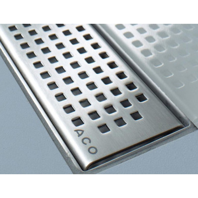 ACO ShowerDrain C nerūdijančiojo plieno grotelės. Square