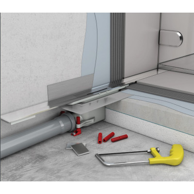ACO ShowerDrain S+ dušo latako sifonas/korpusas. Aukštis 70-160 mm