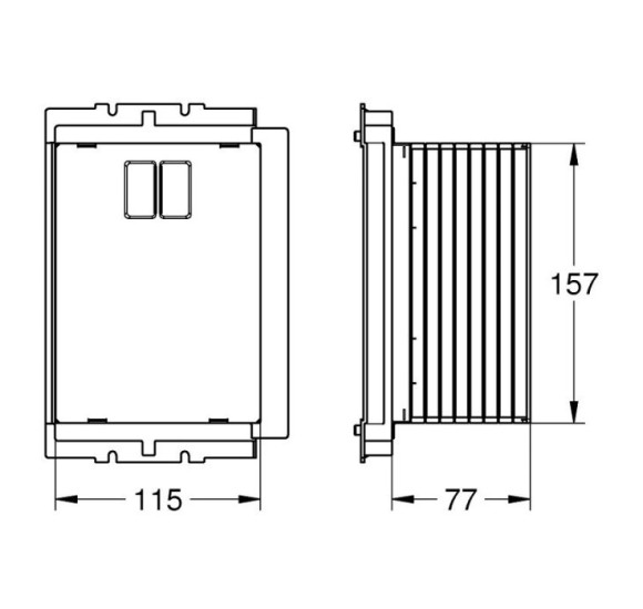 Grohe Rapid SL mygtuko montavimo liukas 40911000
