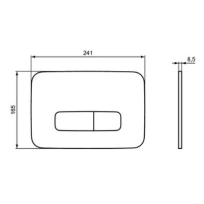 IŠPARDAVIMAS. Ideal Standard OLEAS M3 mechaninis nuleidimo klavišas, R0123AA