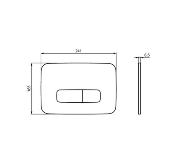 IŠPARDAVIMAS. Ideal Standard OLEAS M3 mechaninis nuleidimo klavišas, R0123AA