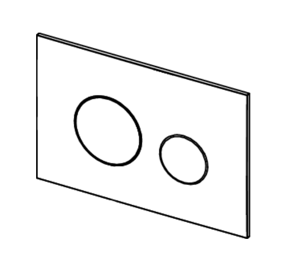 TECEloop plastikinis vandens nuleidimo klavišas, pasirinkite spalvą