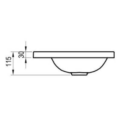 Mažas praustuvas Classic II 400 N baltas