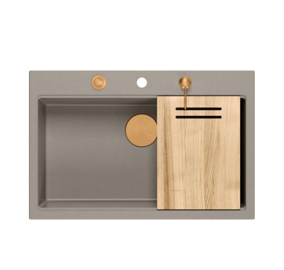 IŠPARDAVIMAS. Quadron medinė pjaustymo lentelė (uosis), 380x280 mm