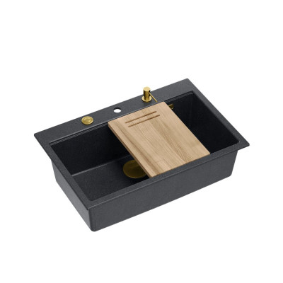 IŠPARDAVIMAS. Quadron medinė pjaustymo lentelė (uosis), 380x280 mm