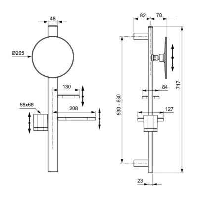 Ideal Standard ALU+ M veidrodėlis, BD589, pasirenkamos spalvos