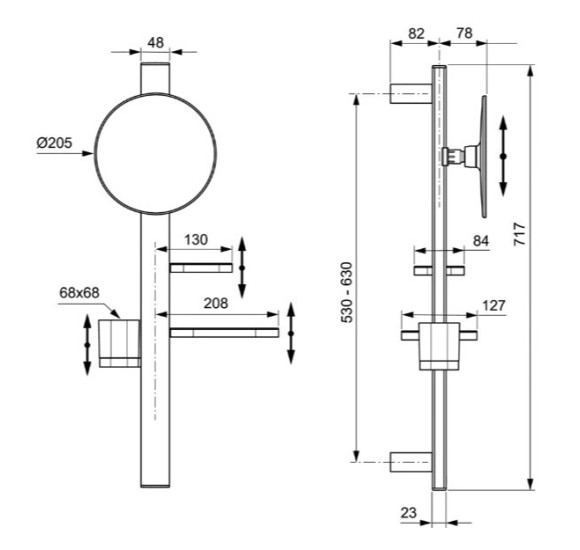 Ideal Standard ALU+ M veidrodėlis, BD589, pasirenkamos spalvos