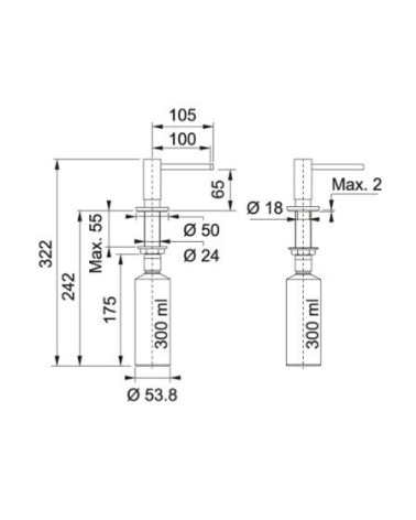 Franke Active Plus dozatorius