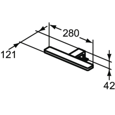 Ideal Standard Pretty LED šviestuvas veidrodžiui, 5,5 W, 230 V, T3190