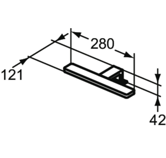 Ideal Standard Pretty LED šviestuvas veidrodžiui, 5,5 W, 230 V, T3190