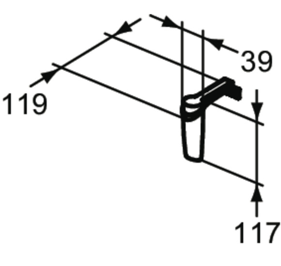 Ideal Standard Sabrina LED šviestuvas veidrodžiui, 3 W, 220-240 V, T3248