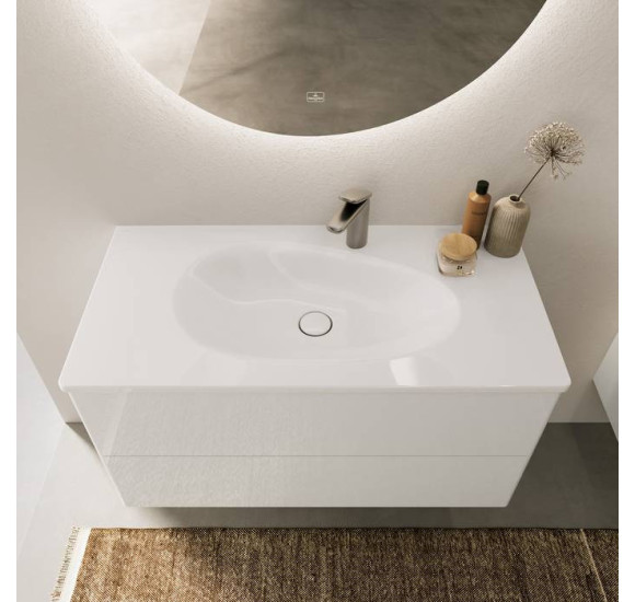 Villeroy & Boch Antao pakabinamas/montuojamas ant baldų praustuvas 100 cm, su skyle maišytuvui, pasirenkama spalva