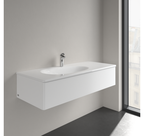Villeroy & Boch Antao pakabinamas/montuojamas ant baldų praustuvas 120 cm, su skyle maišytuvui, ViFlow, pasirenkama spalva