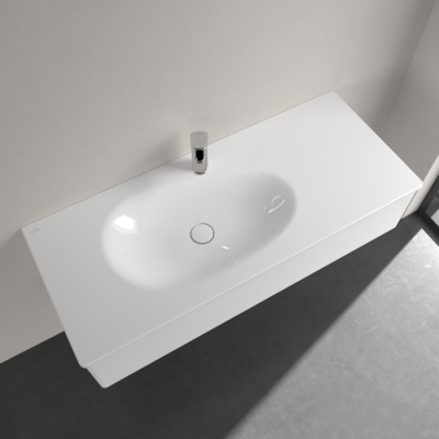 Villeroy & Boch Antao pakabinamas/montuojamas ant baldų praustuvas 120 cm, su skyle maišytuvui, ViFlow, pasirenkama spalva