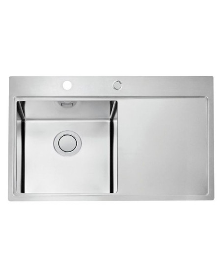 ALVEUS Pure Up 40 nerūdijančio plieno plautuvė (kairė)