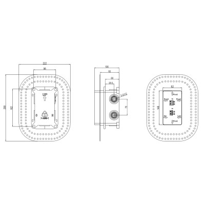 Villeroy & Boch potinkinė dėžutė termostatiniam maišytuvui Vi-Box