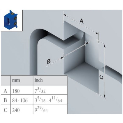 Villeroy & Boch potinkinė dėžutė termostatiniam maišytuvui Vi-Box