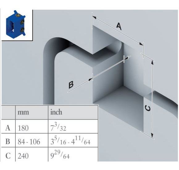 Villeroy & Boch potinkinė dėžutė termostatiniam maišytuvui Vi-Box