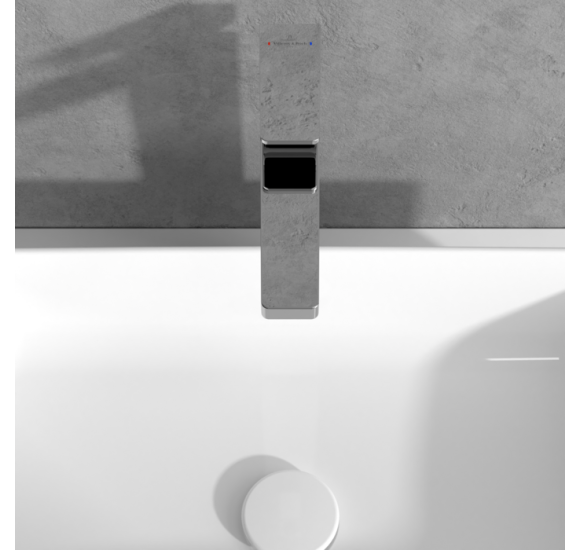 Villeroy & Boch Architectura Square Tall maišytuvas praustuvui su dugno vožtuvu, pasirenkama spalva