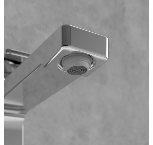 Villeroy & Boch Architectura Square Tall maišytuvas praustuvui su dugno vožtuvu, pasirenkama spalva