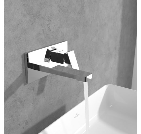 Villeroy & Boch Architectura Square potinkinis praustuvo maišytuvas su snapu, pasirenkama spalva