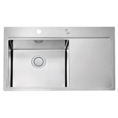 ALVEUS Pure Up 50 nerūdijančio plieno plautuvė (kairė)