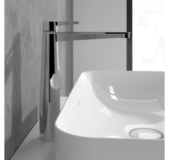 Villeroy & Boch Conum Tall maišytuvas praustuvui su dugno vožtuvu, pasirenkama spalva