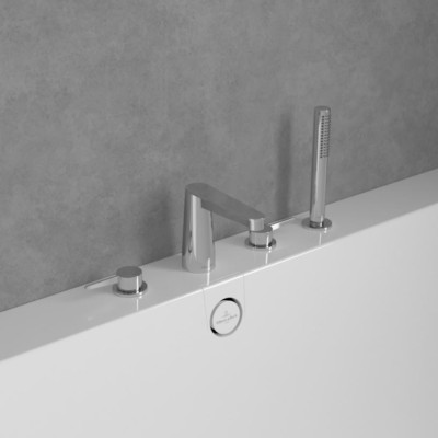 Villeroy & Boch Conum 4 dalių maišytuvas voniai, pasirenkama spalva