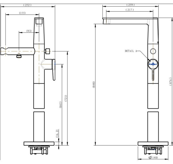 Villeroy & Boch Conum pastatomas vonios maišytuvas, pasirenkama spalva