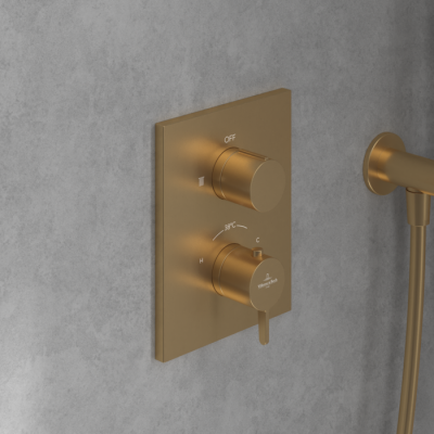 Villeroy & Boch Conum termostatinis 2 krypčių dušo/vonios maišytuvas, pasirenkama spalva