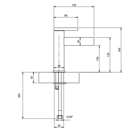 Villeroy & Boch Dawn maišytuvas praustuvui be dugno vožtuvo, pasirenkama spalva